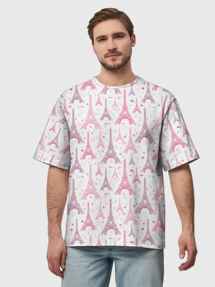 Men's oversized cotton T-shirt