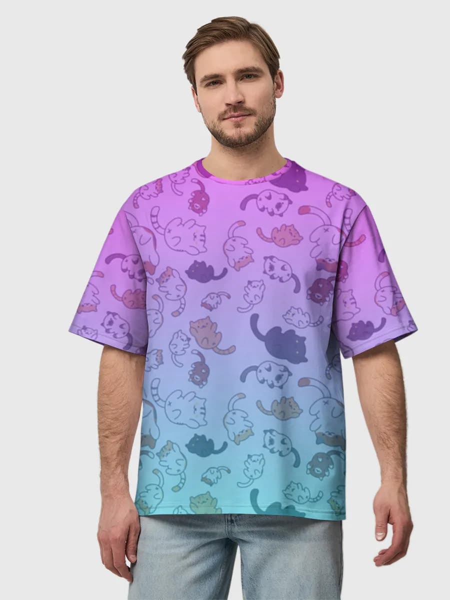 Men's oversized cotton T-shirt
