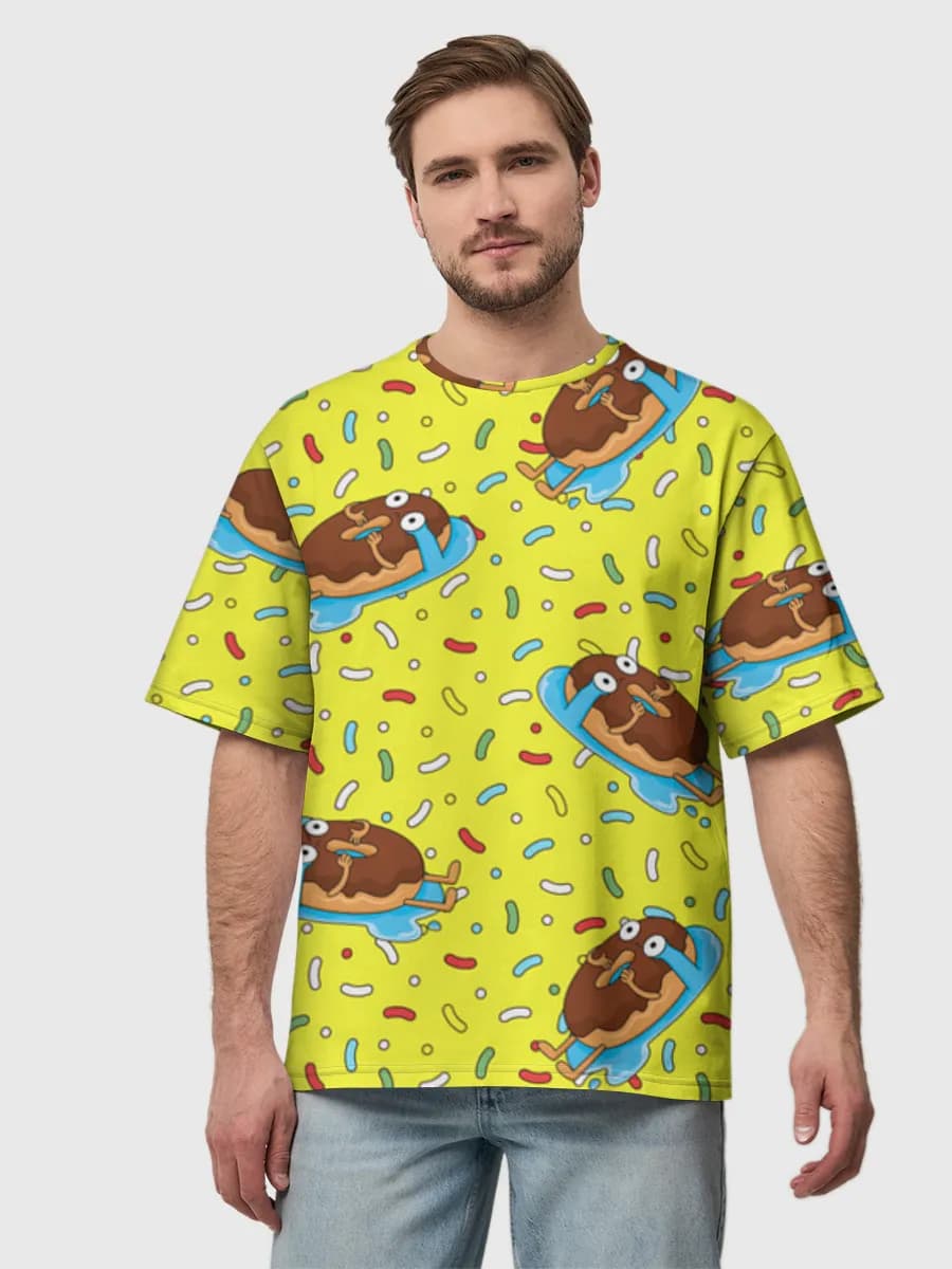 Men's oversized cotton T-shirt