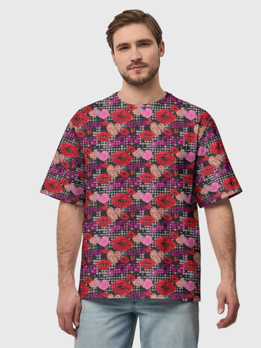 Men's oversized cotton T-shirt