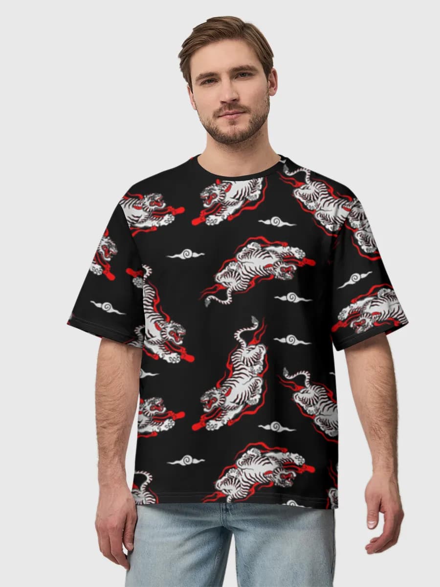 Men's oversized cotton T-shirt
