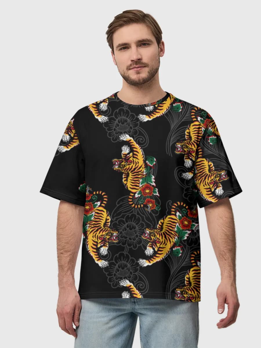 Men's oversized cotton T-shirt
