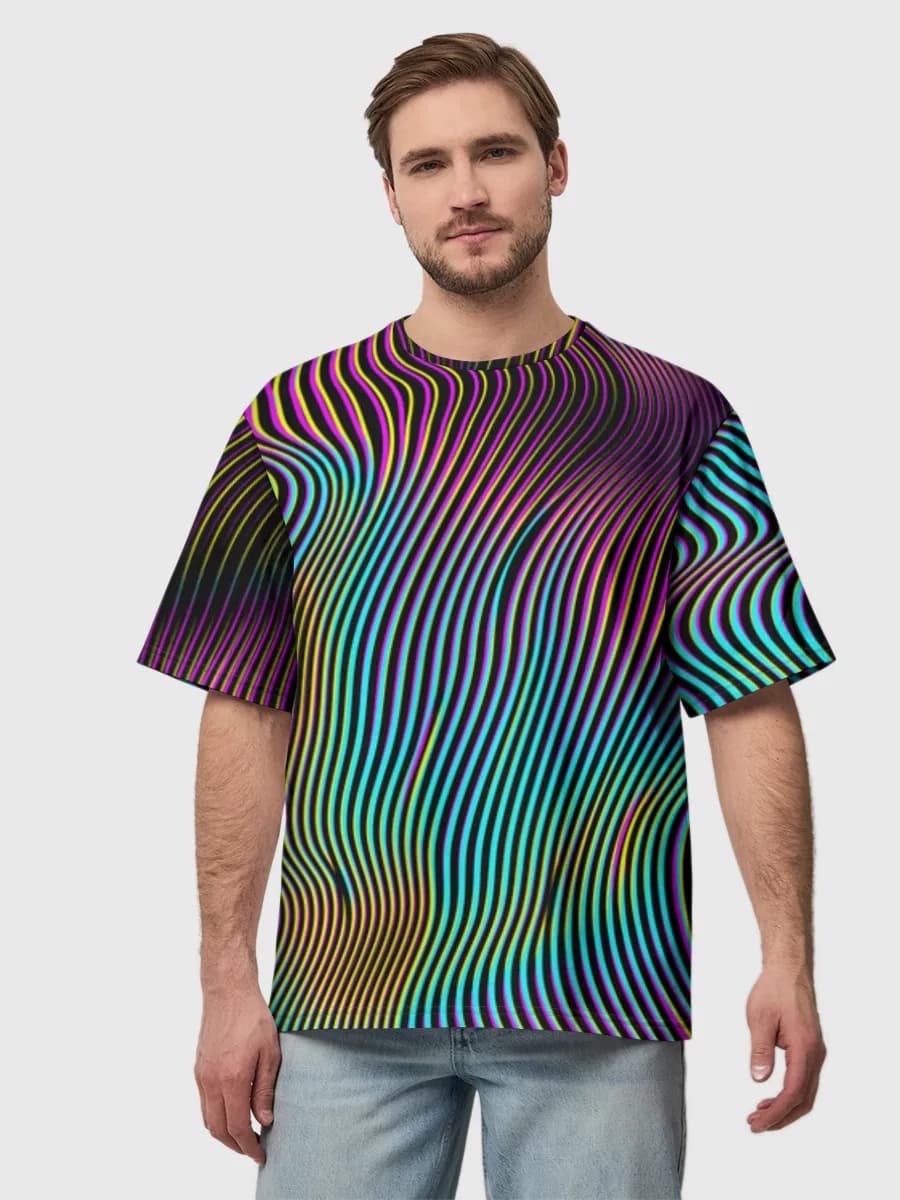 Men's oversized cotton T-shirt