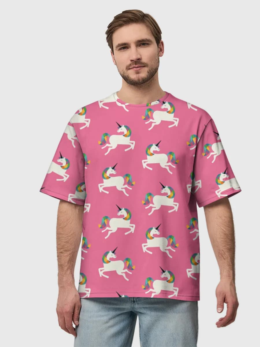 Men's oversized cotton T-shirt