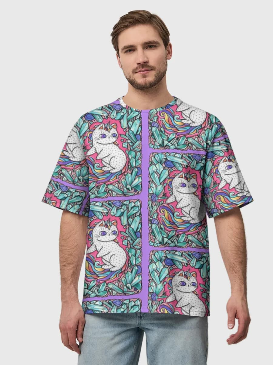 Crystal Caticorn Rainbow Cat