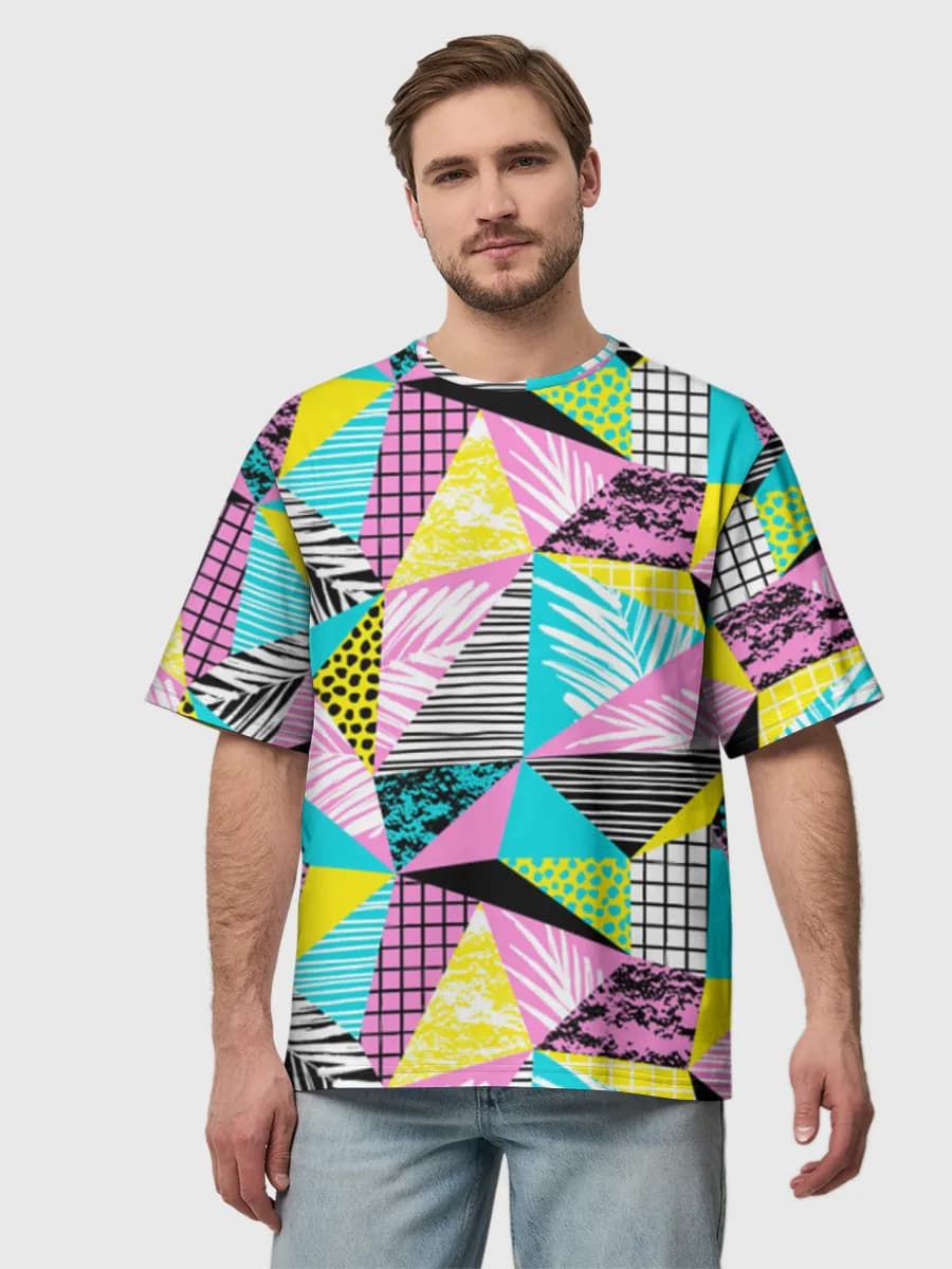Men's oversized cotton T-shirt