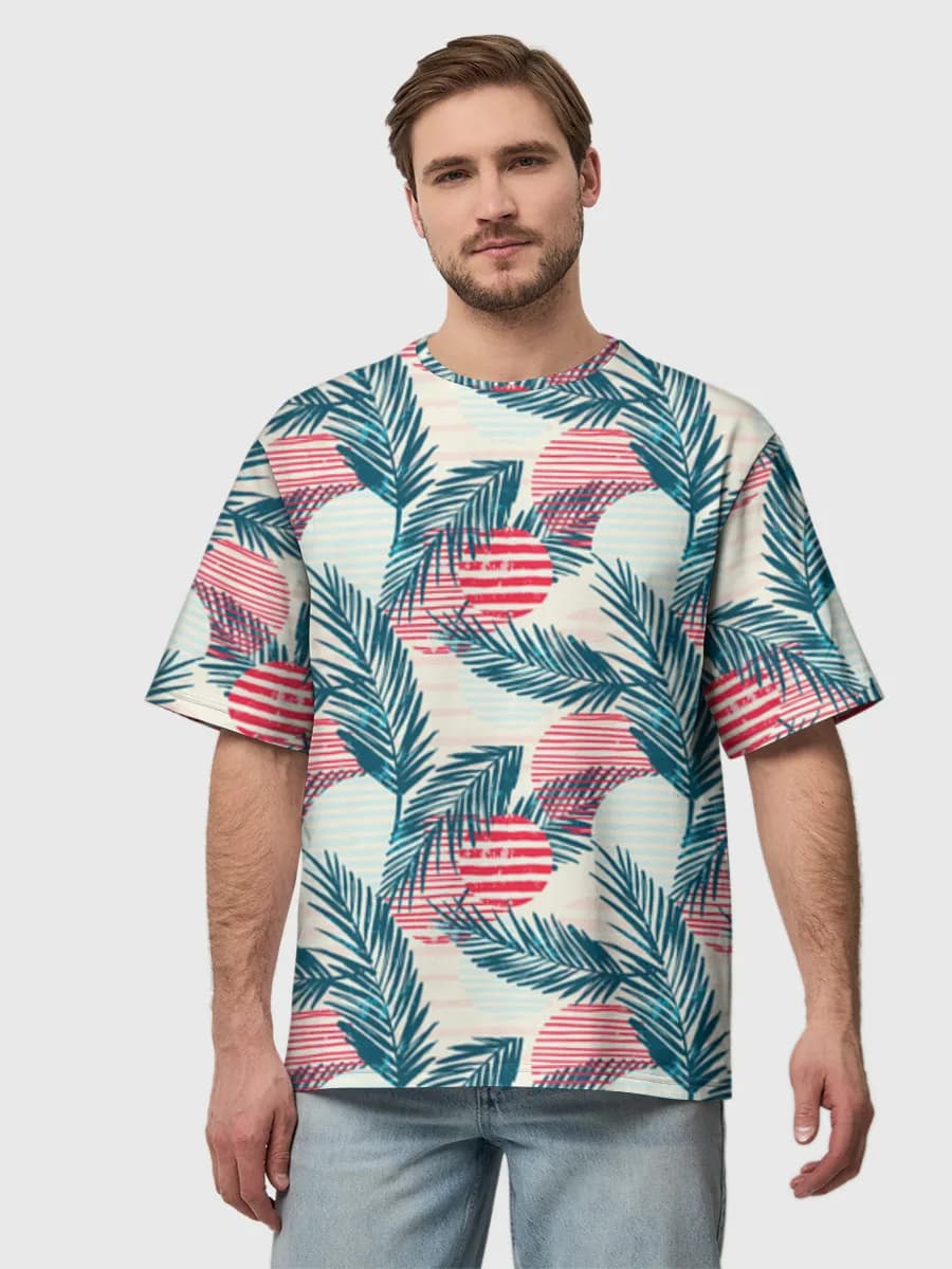 Men's oversized cotton T-shirt