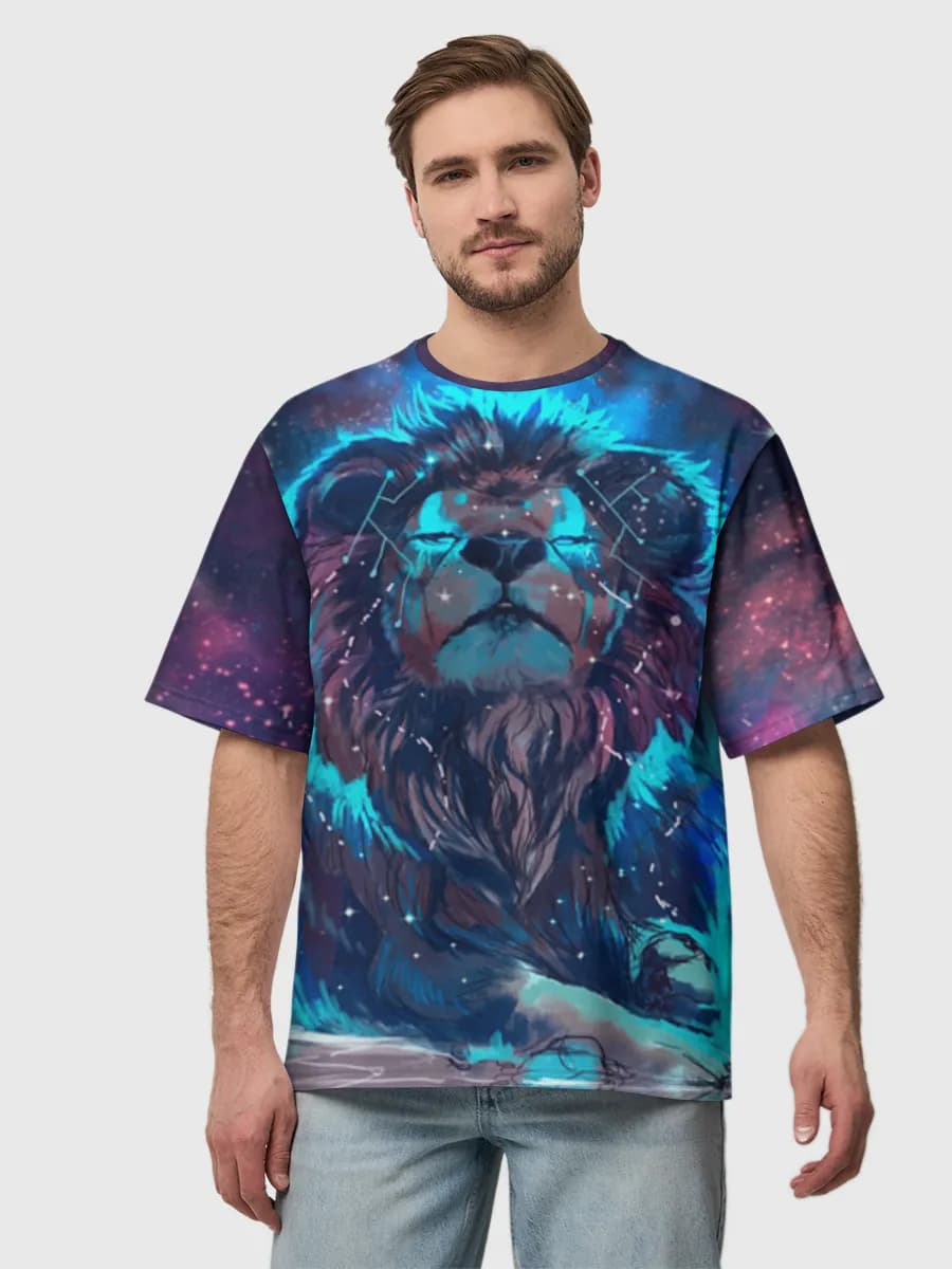 Cosmic Neon Lion