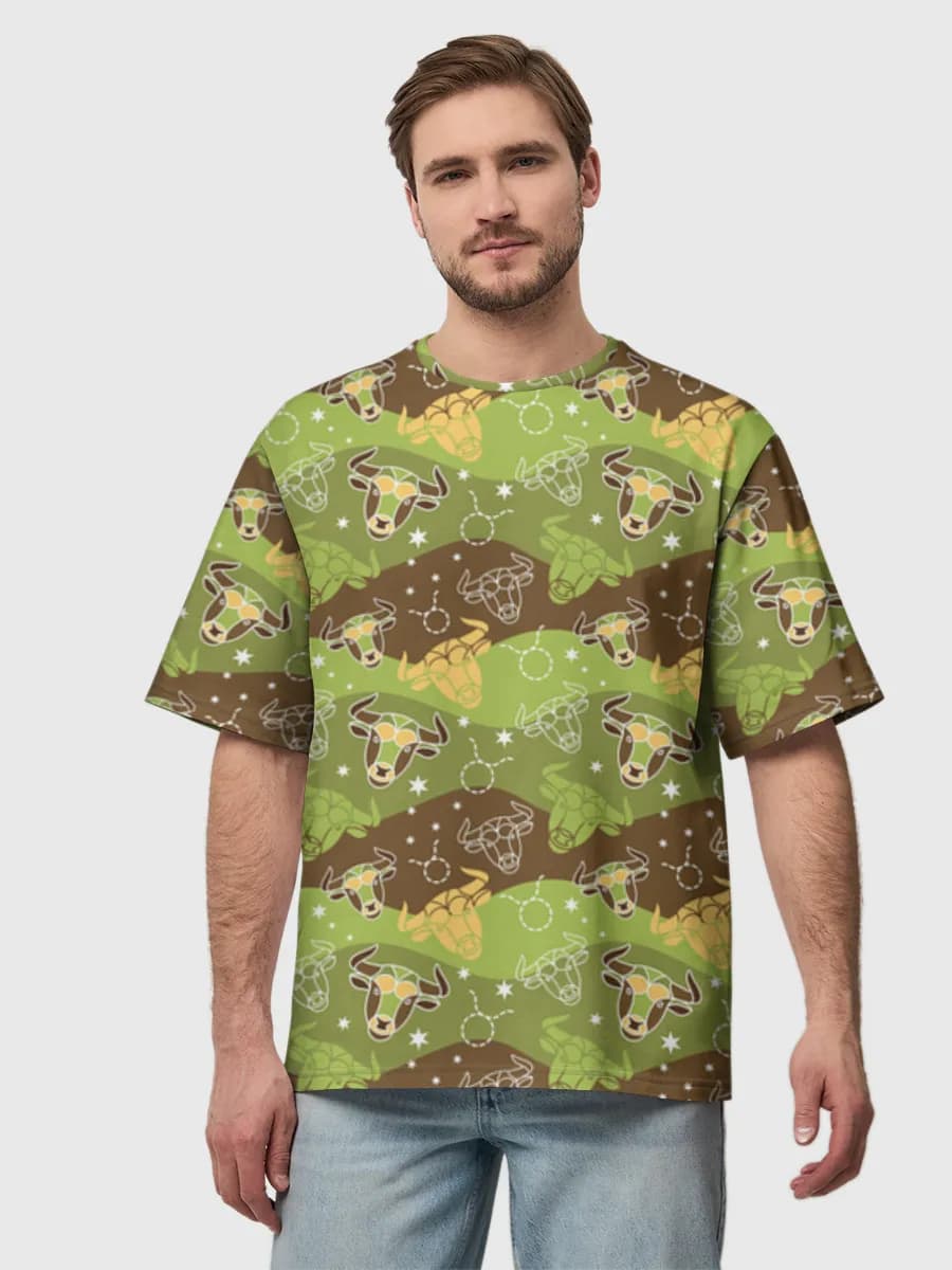 Men's oversized cotton T-shirt