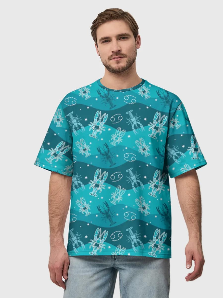 Men's oversized cotton T-shirt
