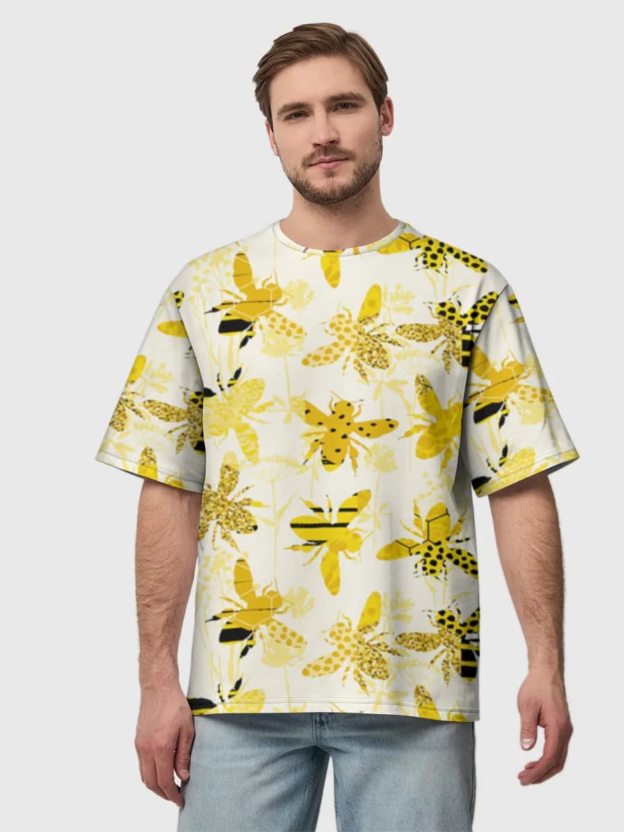 Men's oversized cotton T-shirt