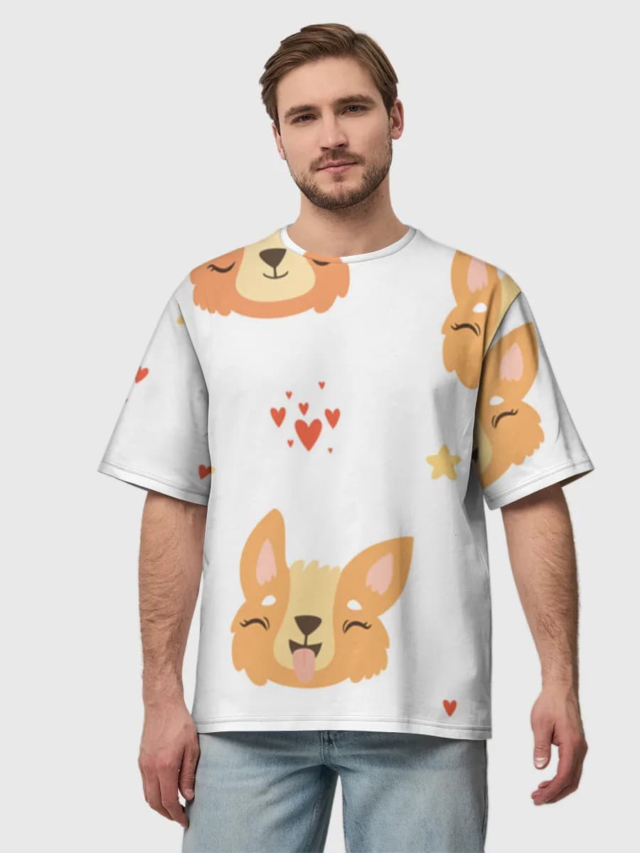 Men's oversized cotton T-shirt