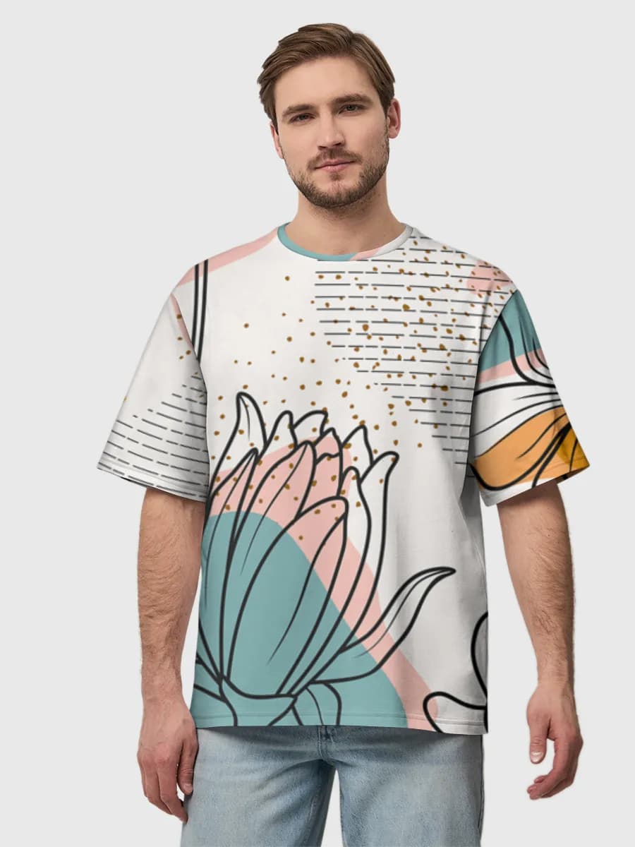 Men's oversized cotton T-shirt
