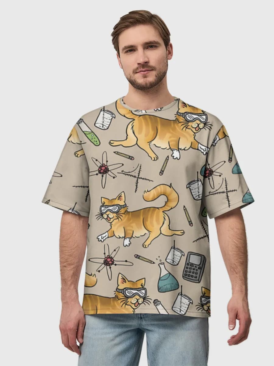 Men's oversized cotton T-shirt
