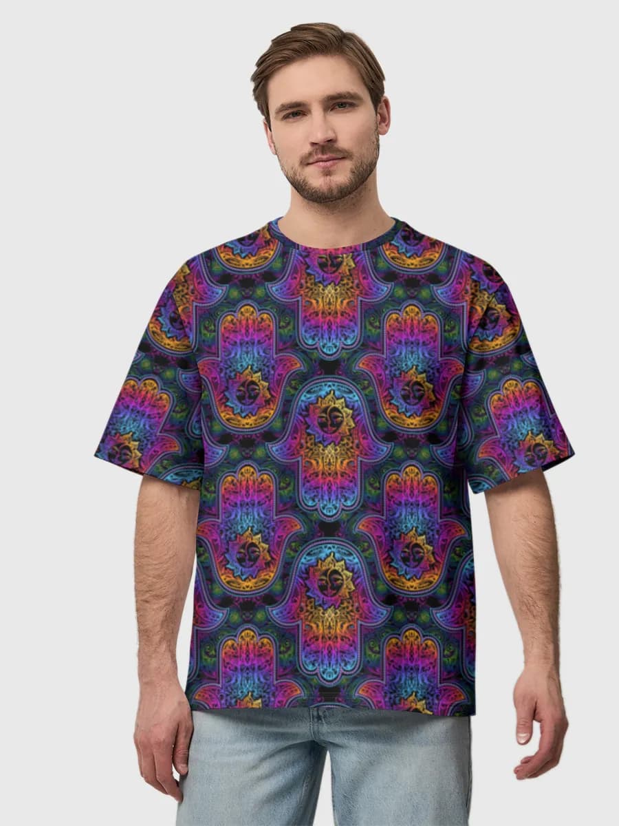 Men's oversized cotton T-shirt