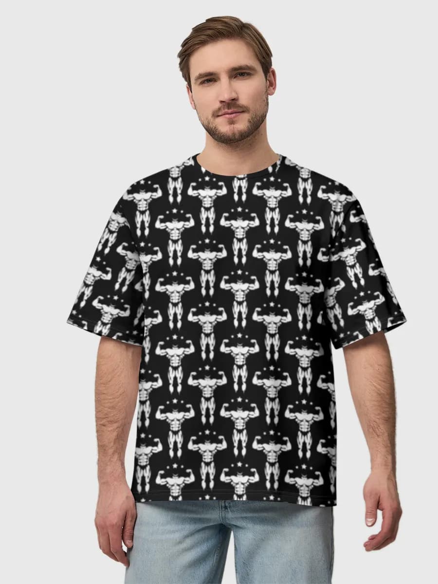 Men's oversized cotton T-shirt