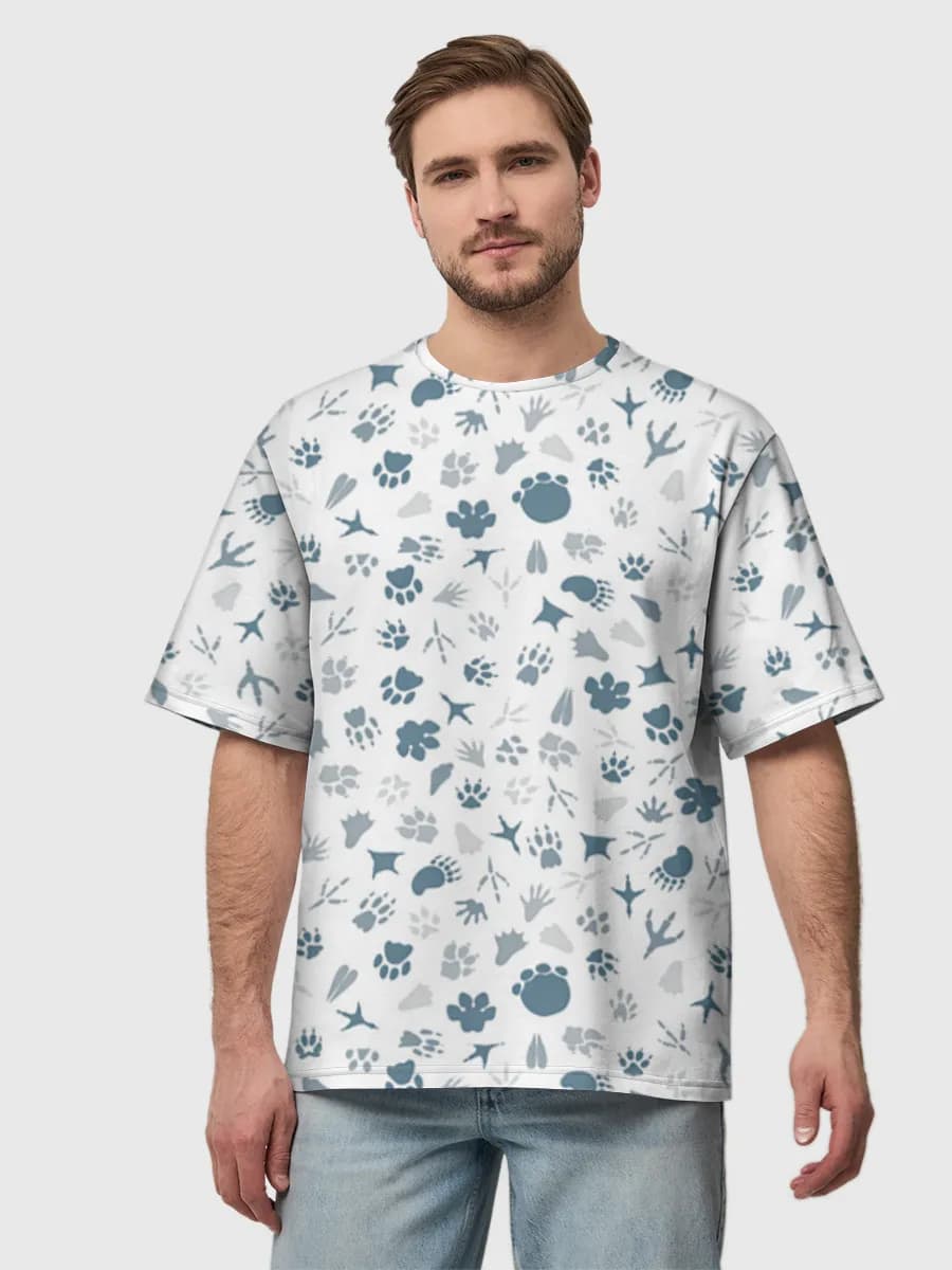 Men's oversized cotton T-shirt