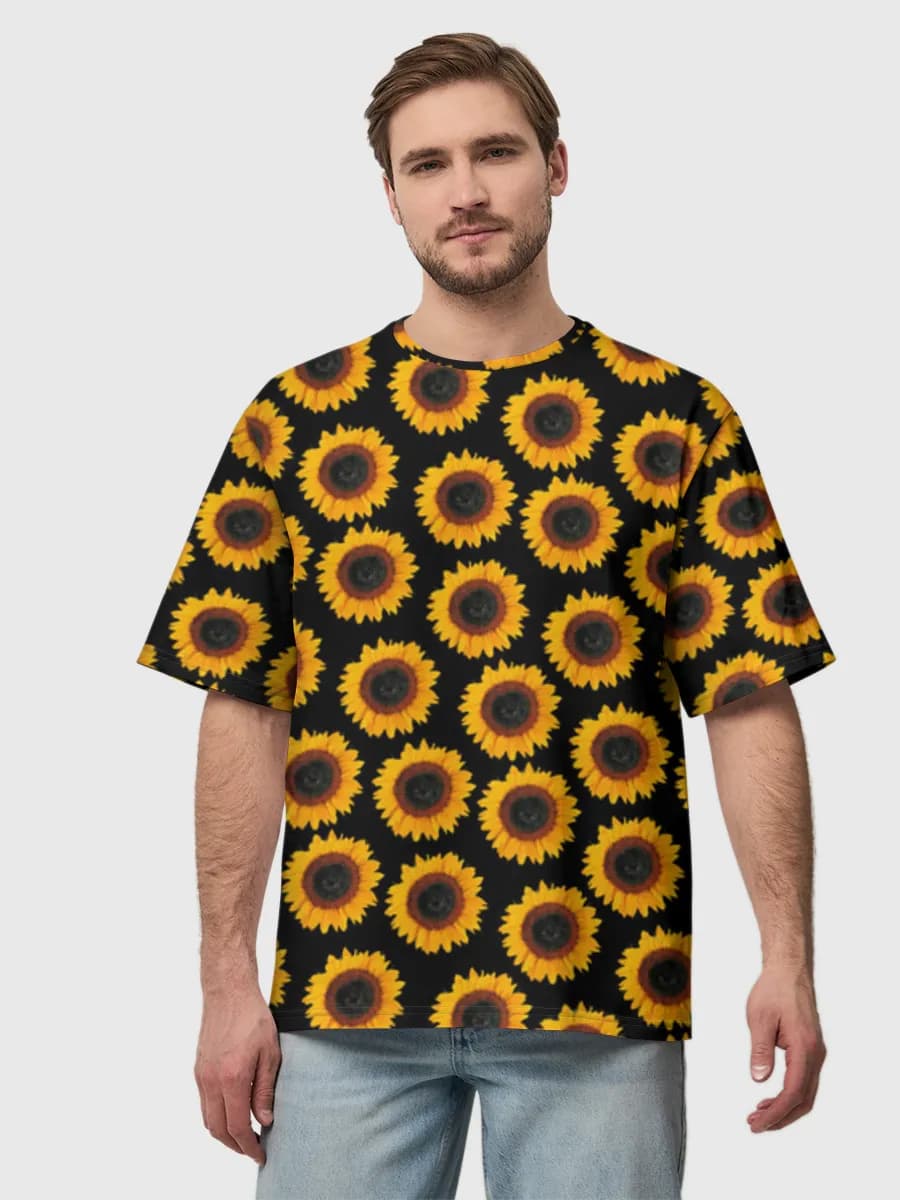 Men's oversized cotton T-shirt