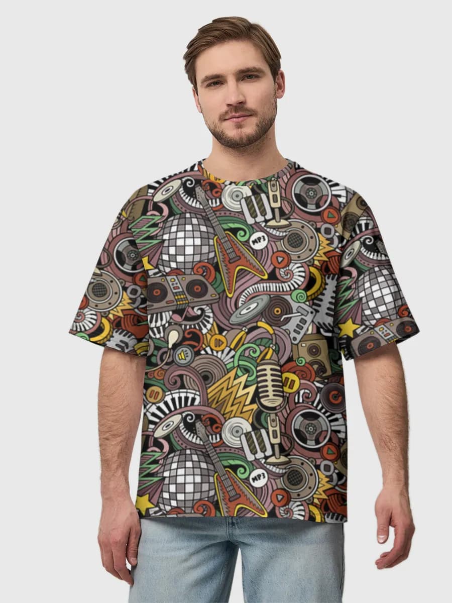 Men's oversized cotton T-shirt