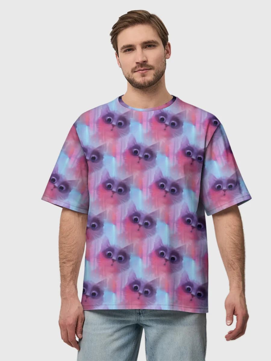 Men's oversized cotton T-shirt