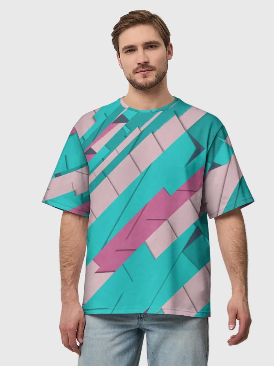 Men's oversized cotton T-shirt
