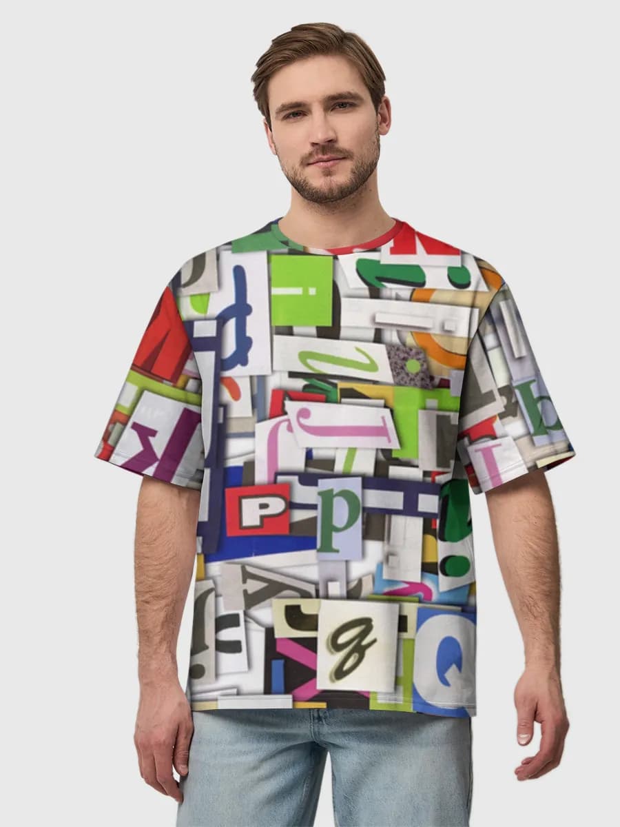 Men's oversized cotton T-shirt