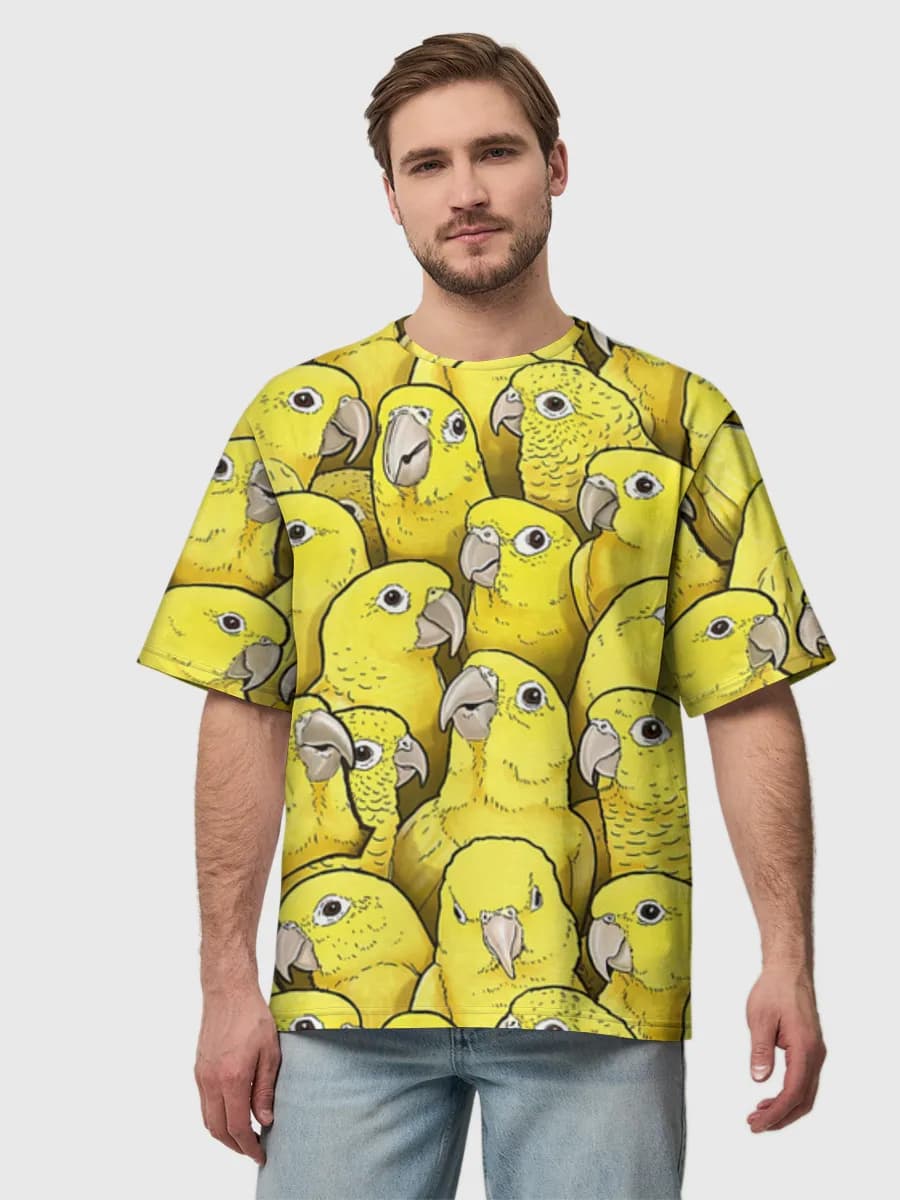 Men's oversized cotton T-shirt