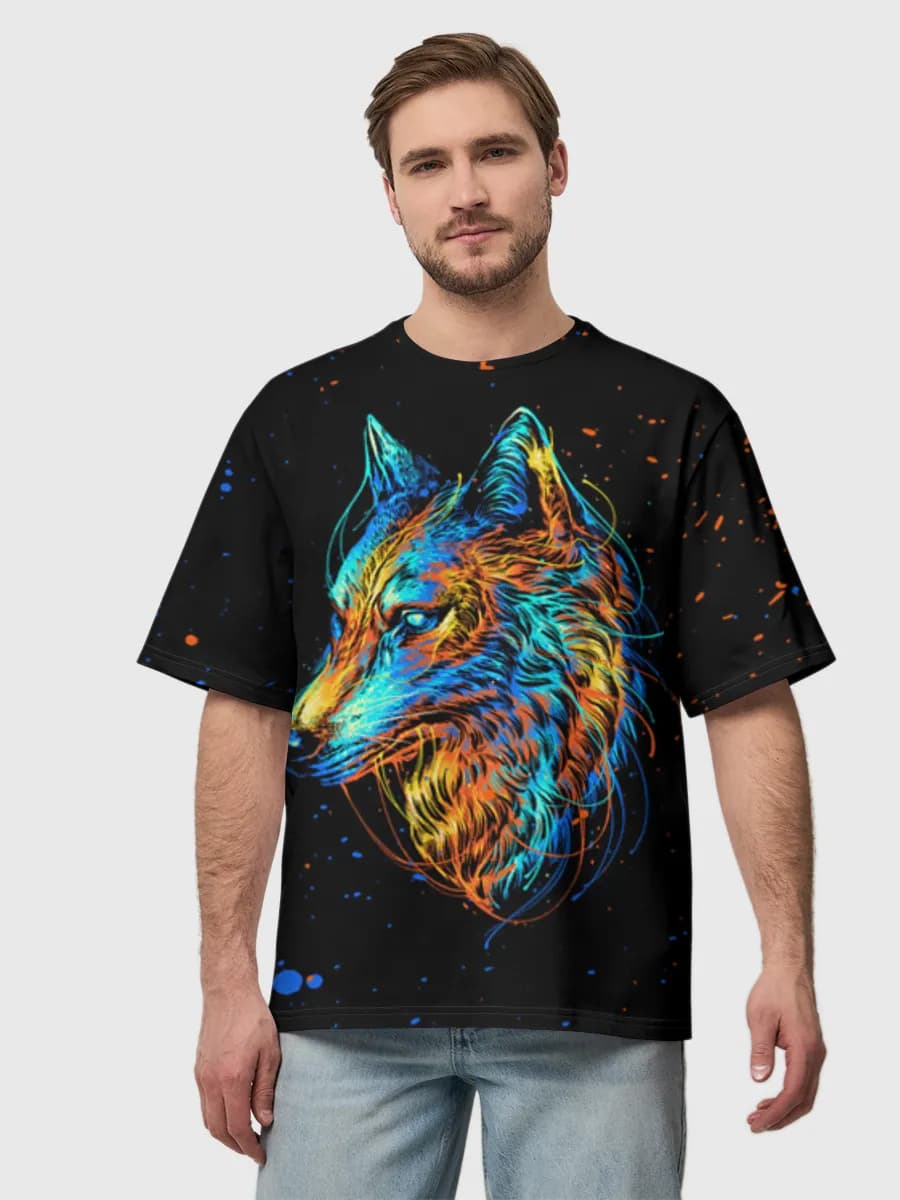 Men's oversized cotton T-shirt