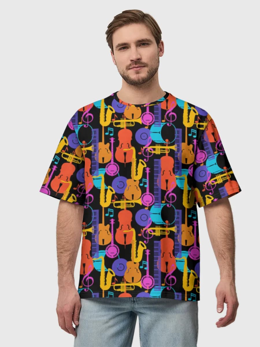 Men's oversized cotton T-shirt
