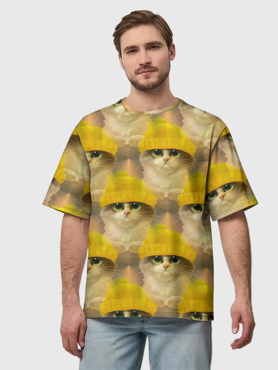 Men's oversized cotton T-shirt