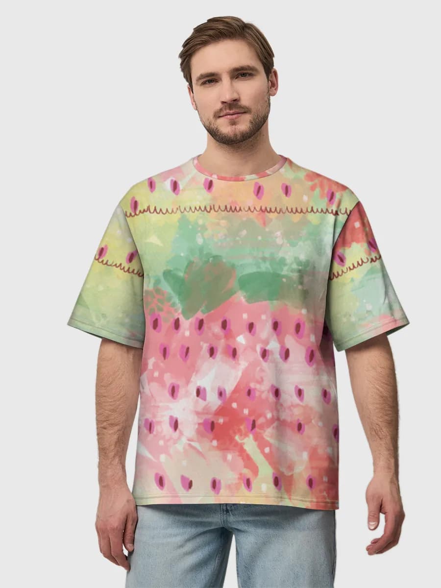 Men's oversized cotton T-shirt
