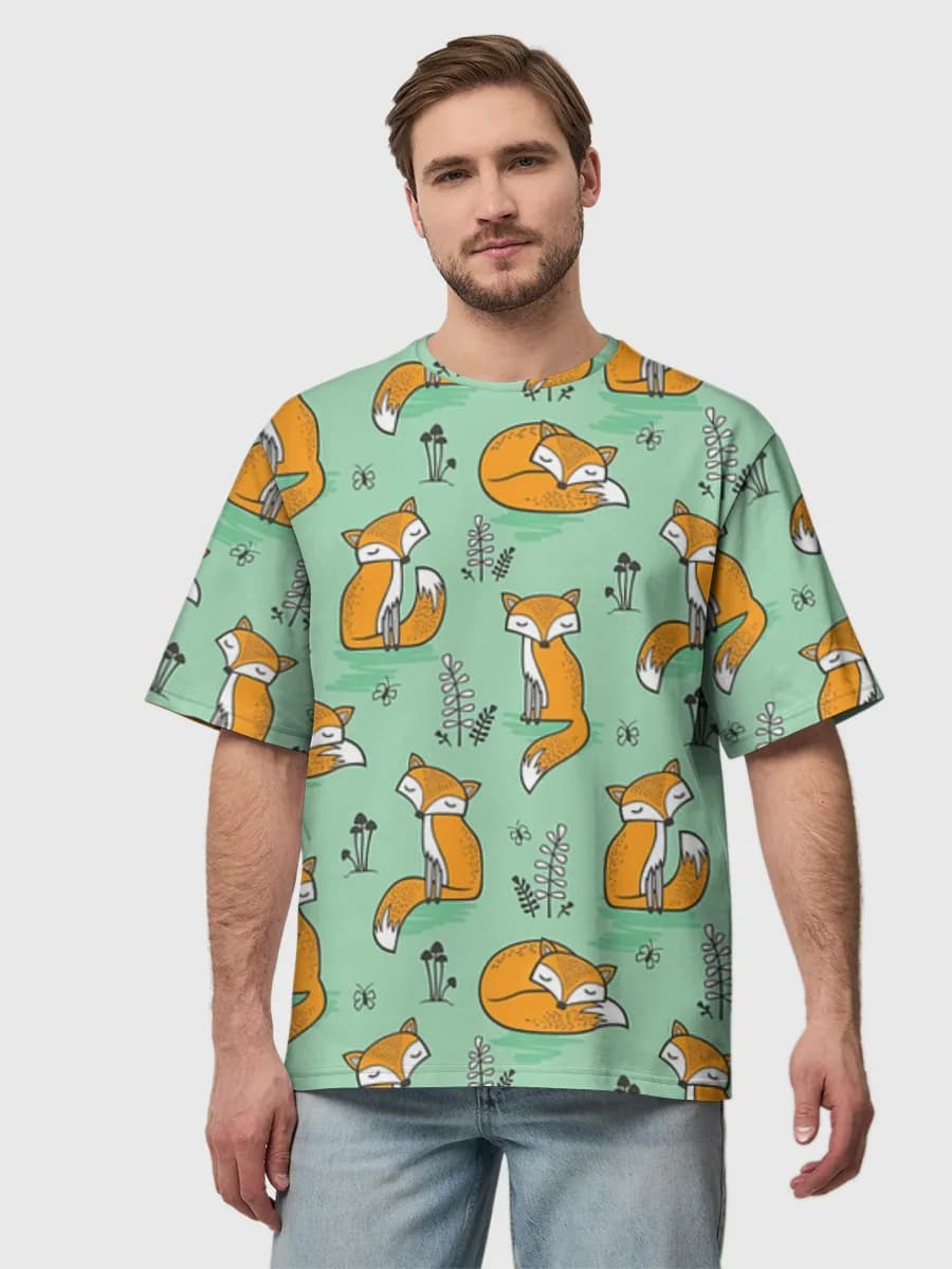 Men's oversized cotton T-shirt