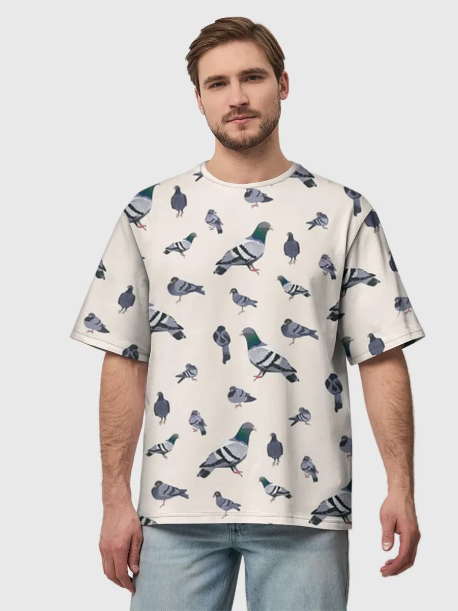 Men's oversized cotton T-shirt