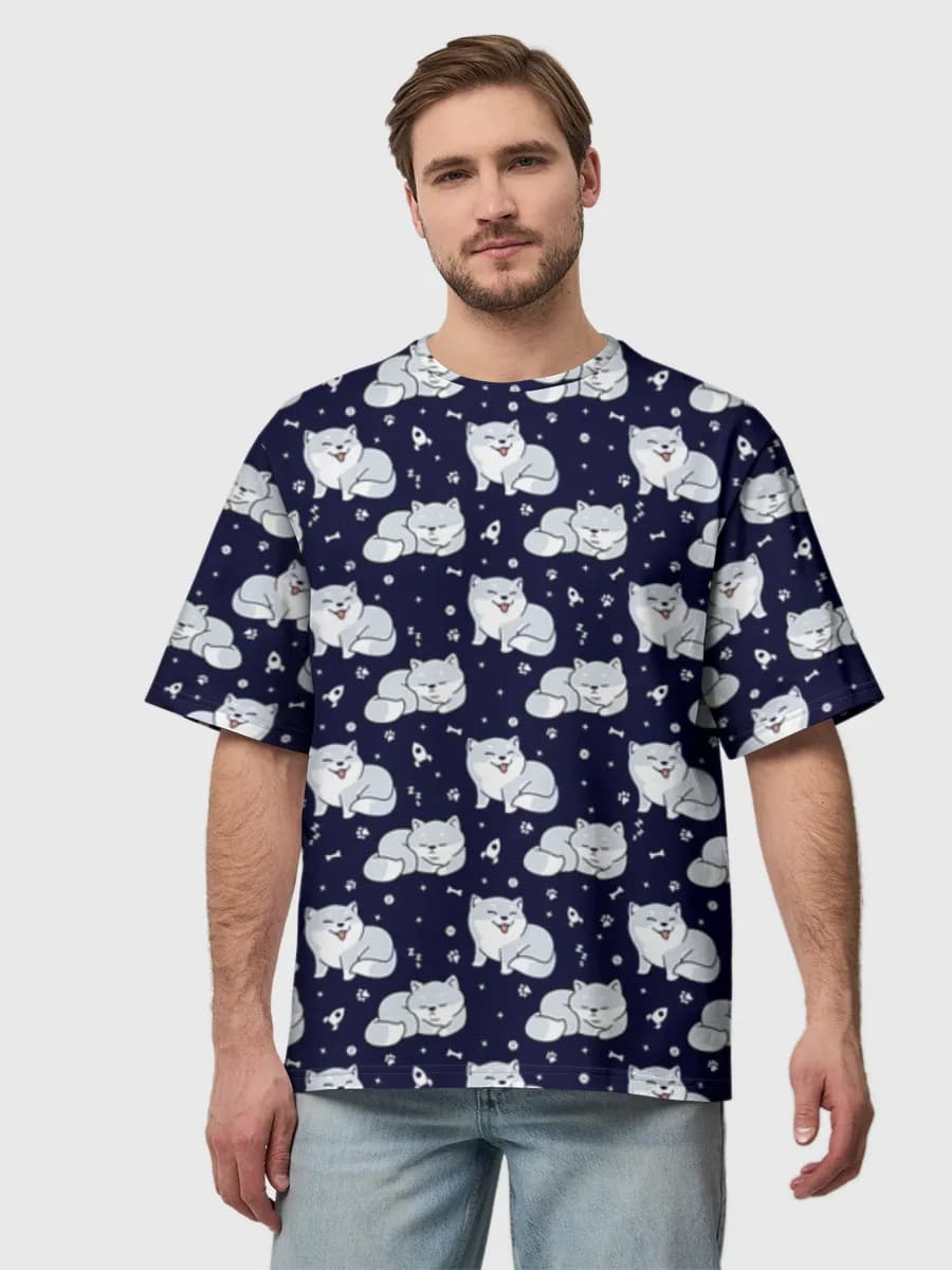 Men's oversized cotton T-shirt