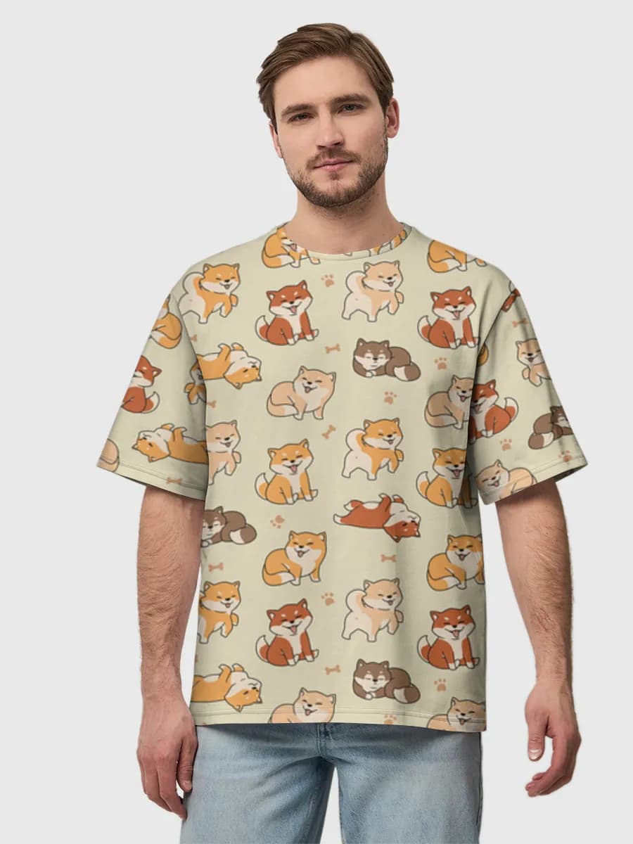 Men's oversized cotton T-shirt