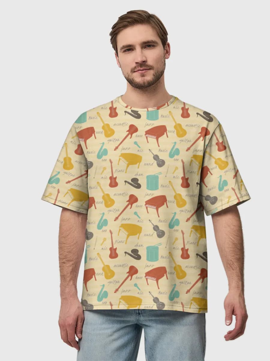 Men's oversized cotton T-shirt