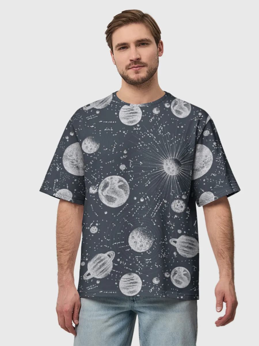 Men's oversized cotton T-shirt
