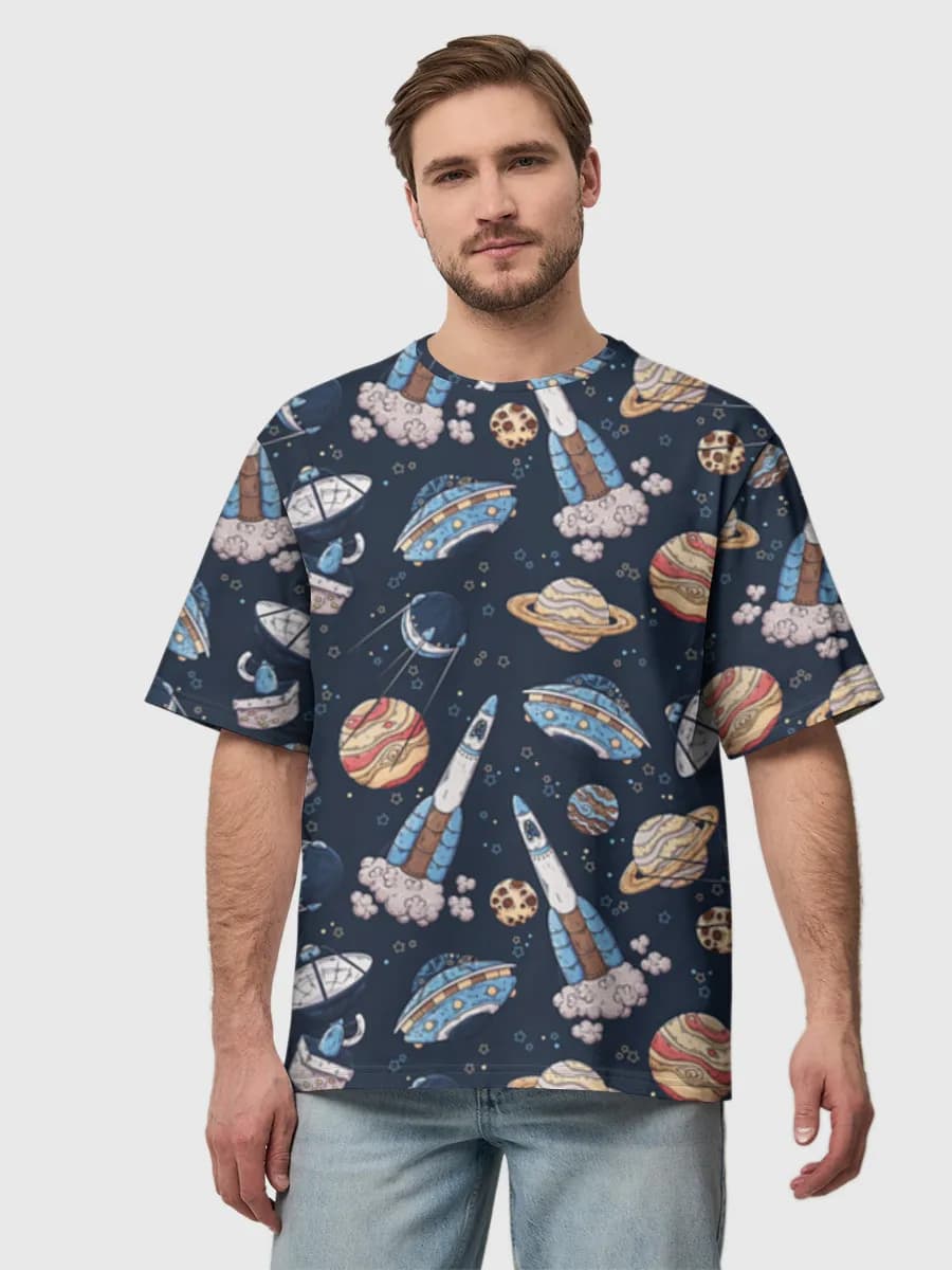Men's oversized cotton T-shirt