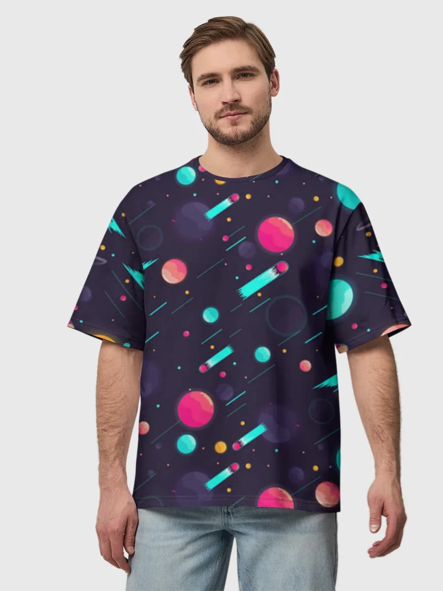 Men's oversized cotton T-shirt
