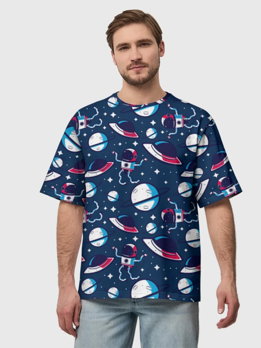 Men's oversized cotton T-shirt