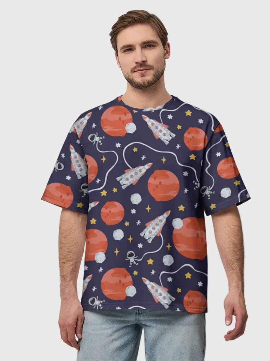 Men's oversized cotton T-shirt
