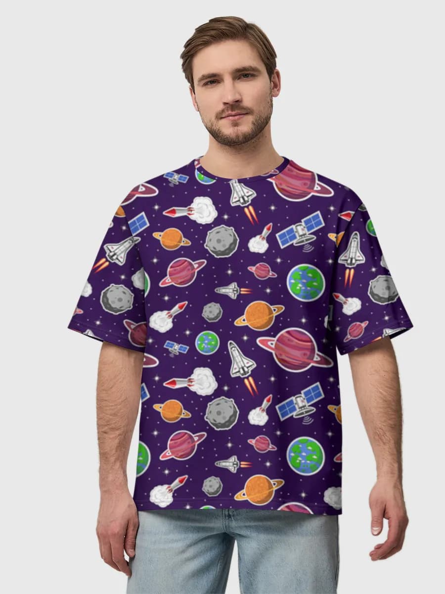 Men's oversized cotton T-shirt