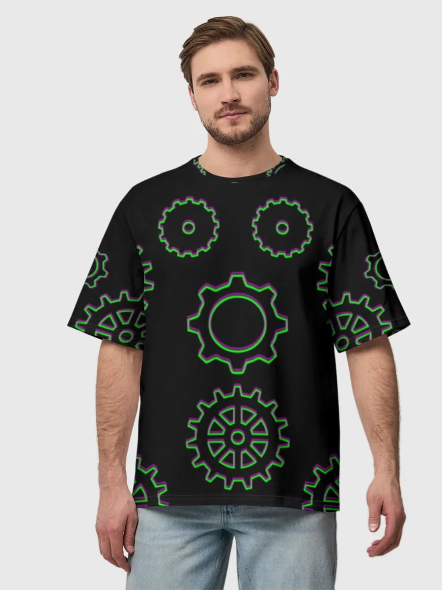 Men's oversized cotton T-shirt