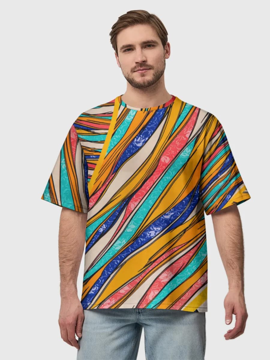 Men's oversized cotton T-shirt