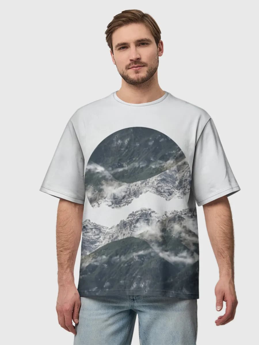 Men's oversized cotton T-shirt