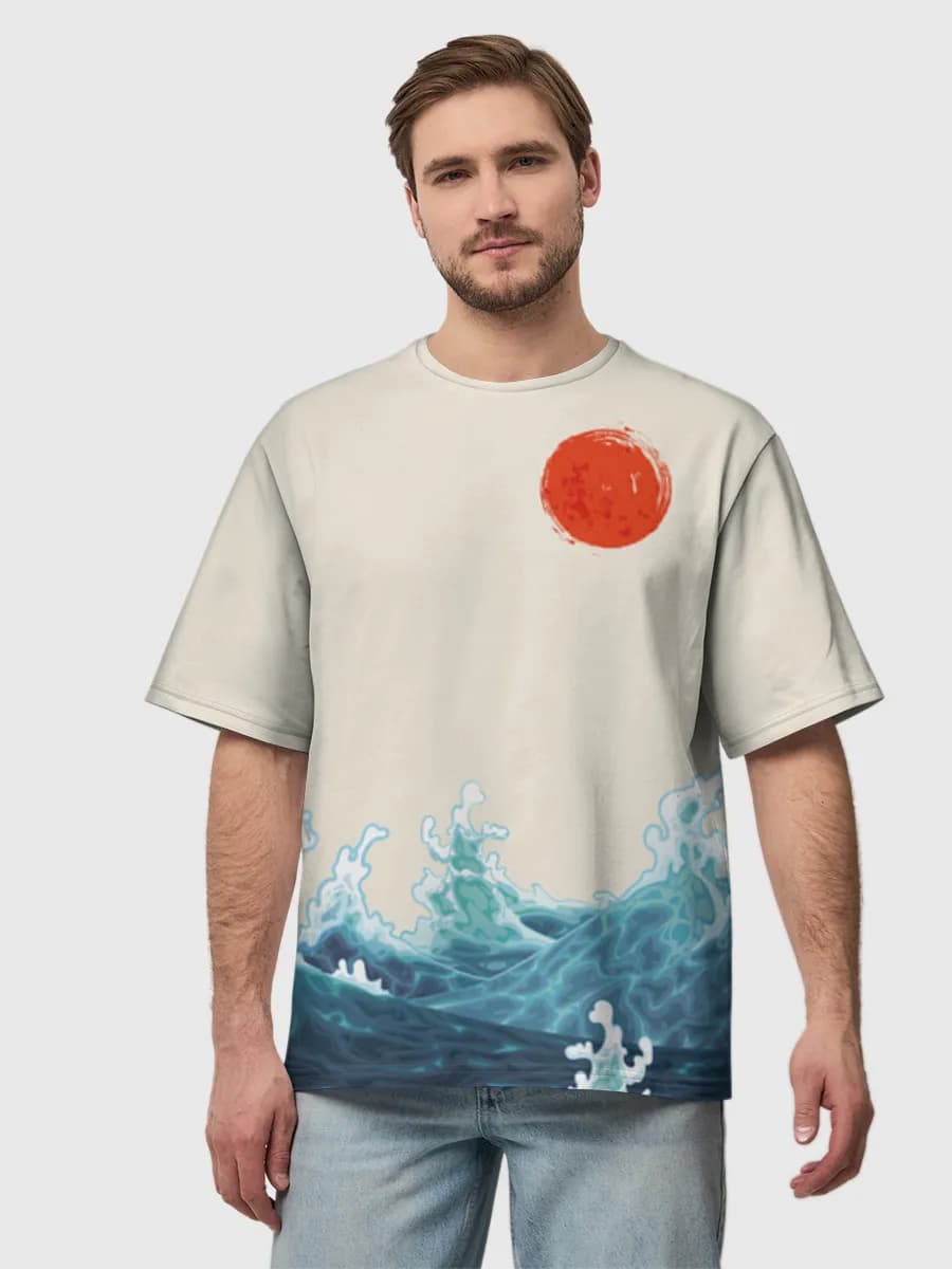 Men's oversized cotton T-shirt