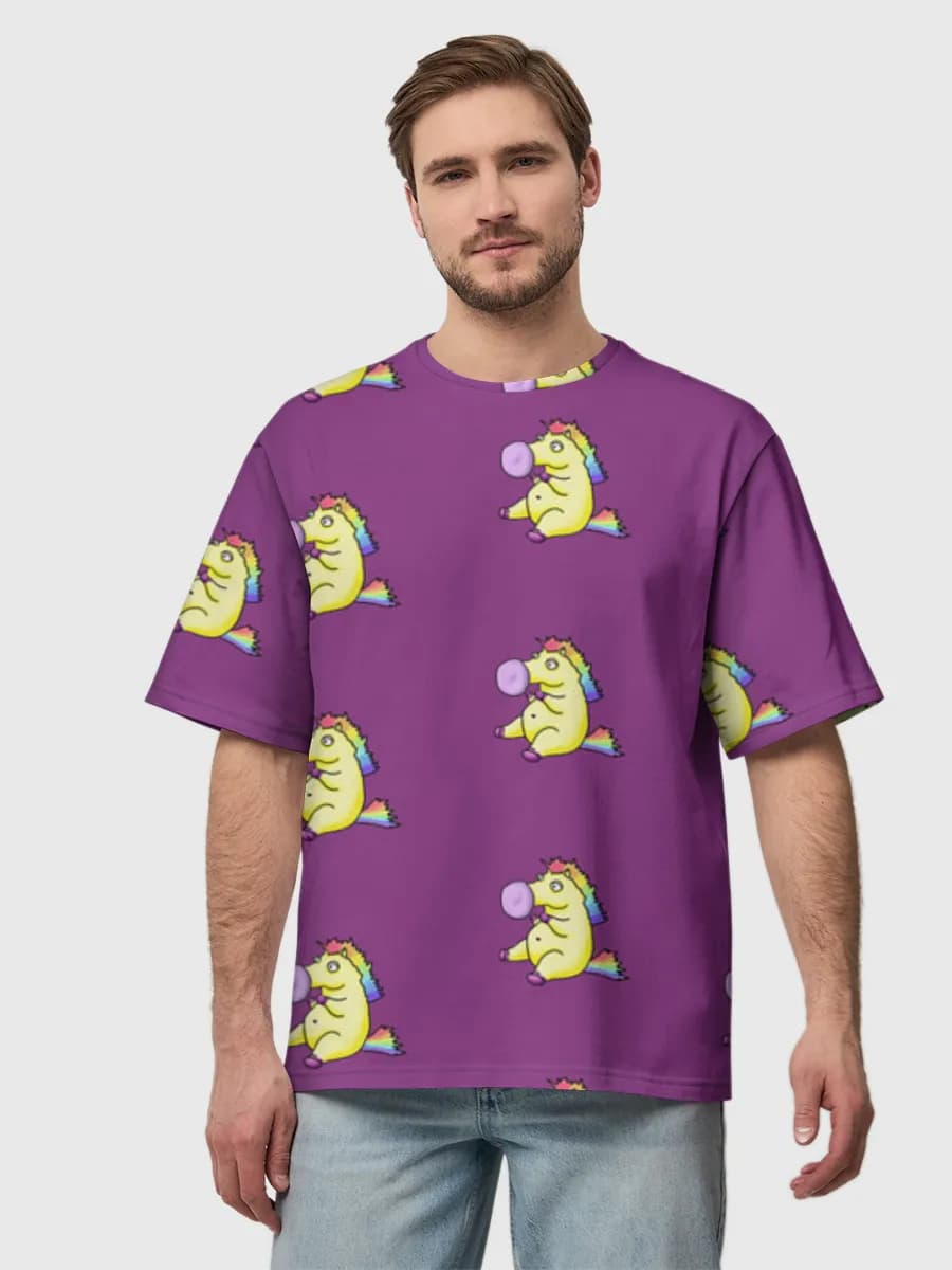 Men's oversized cotton T-shirt