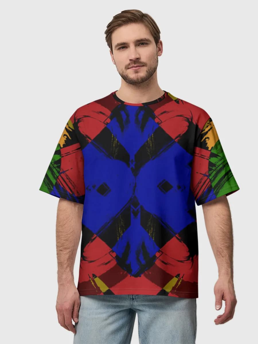 Men's oversized cotton T-shirt