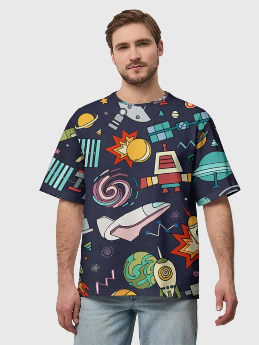 Men's oversized cotton T-shirt