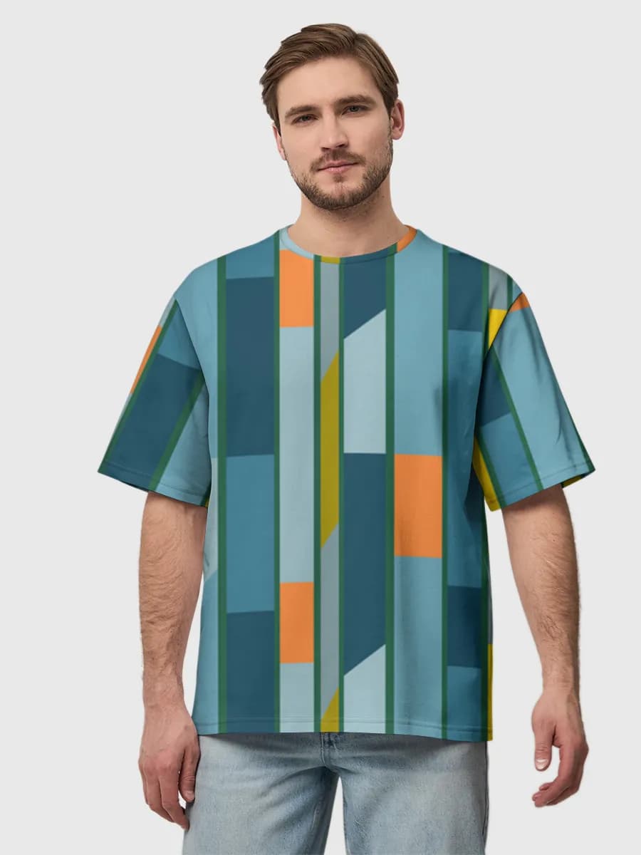 Men's oversized cotton T-shirt